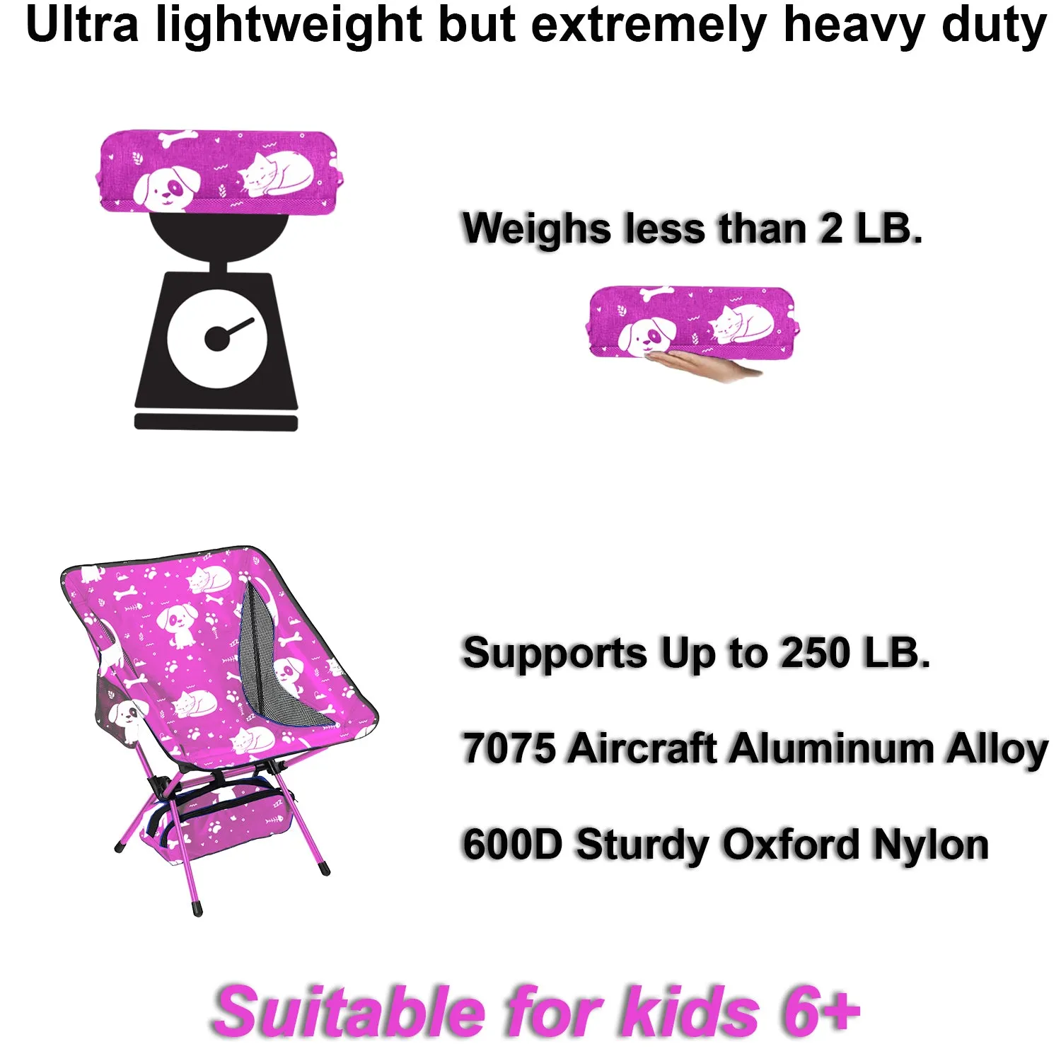 Best friends theme camping chair - kids size (6 )