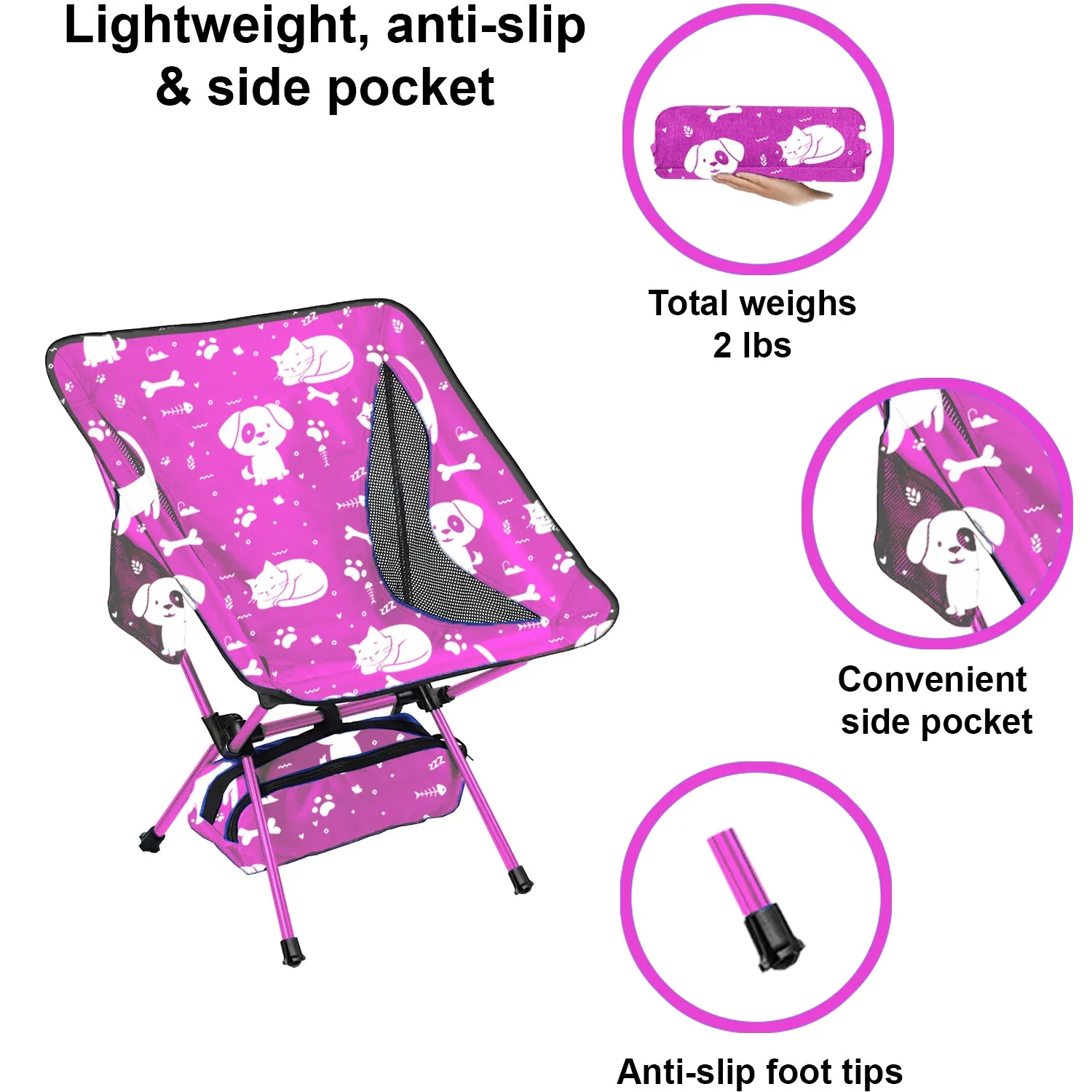 Best friends theme camping chair - kids size (6 )
