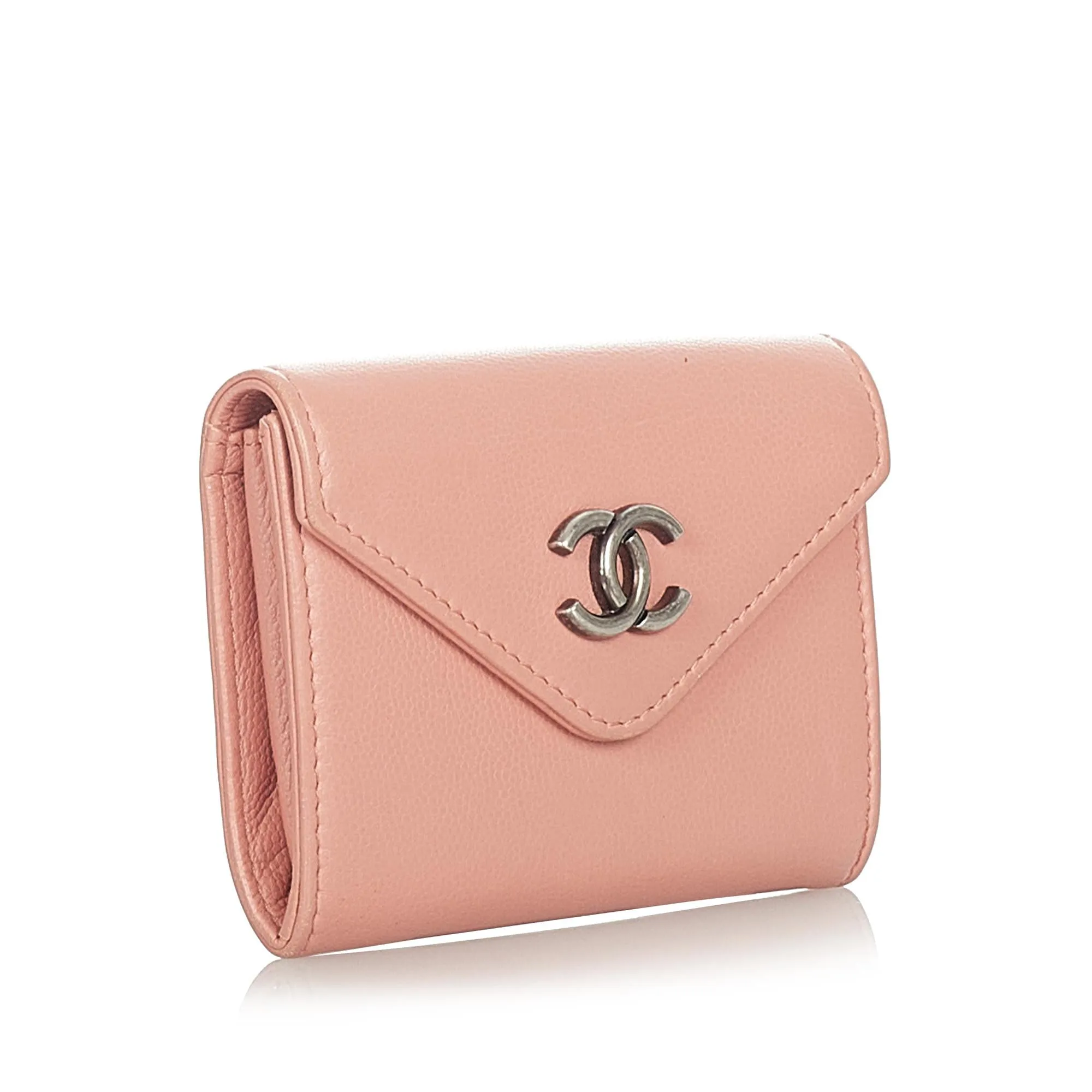 Chanel CC Leather Card Holder (SHG-23845)