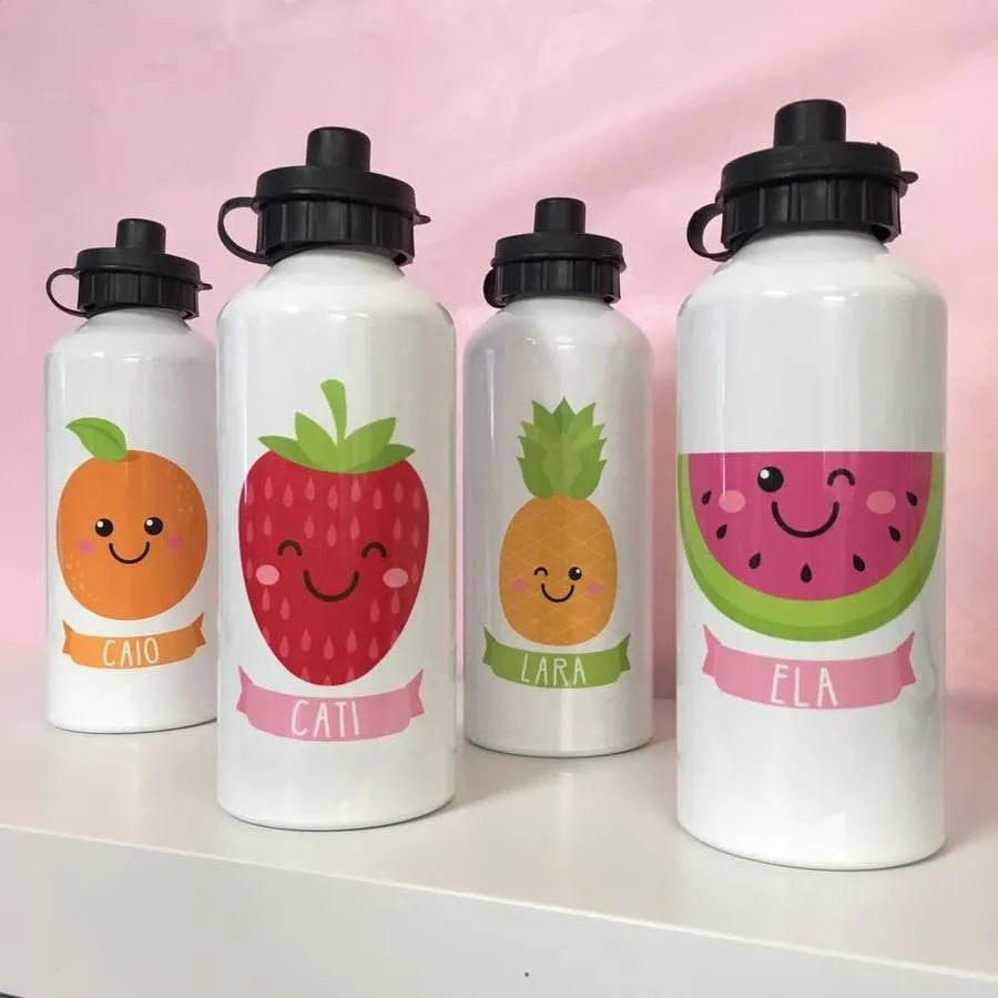 Children's Personalised Summer Fruit Water Bottle