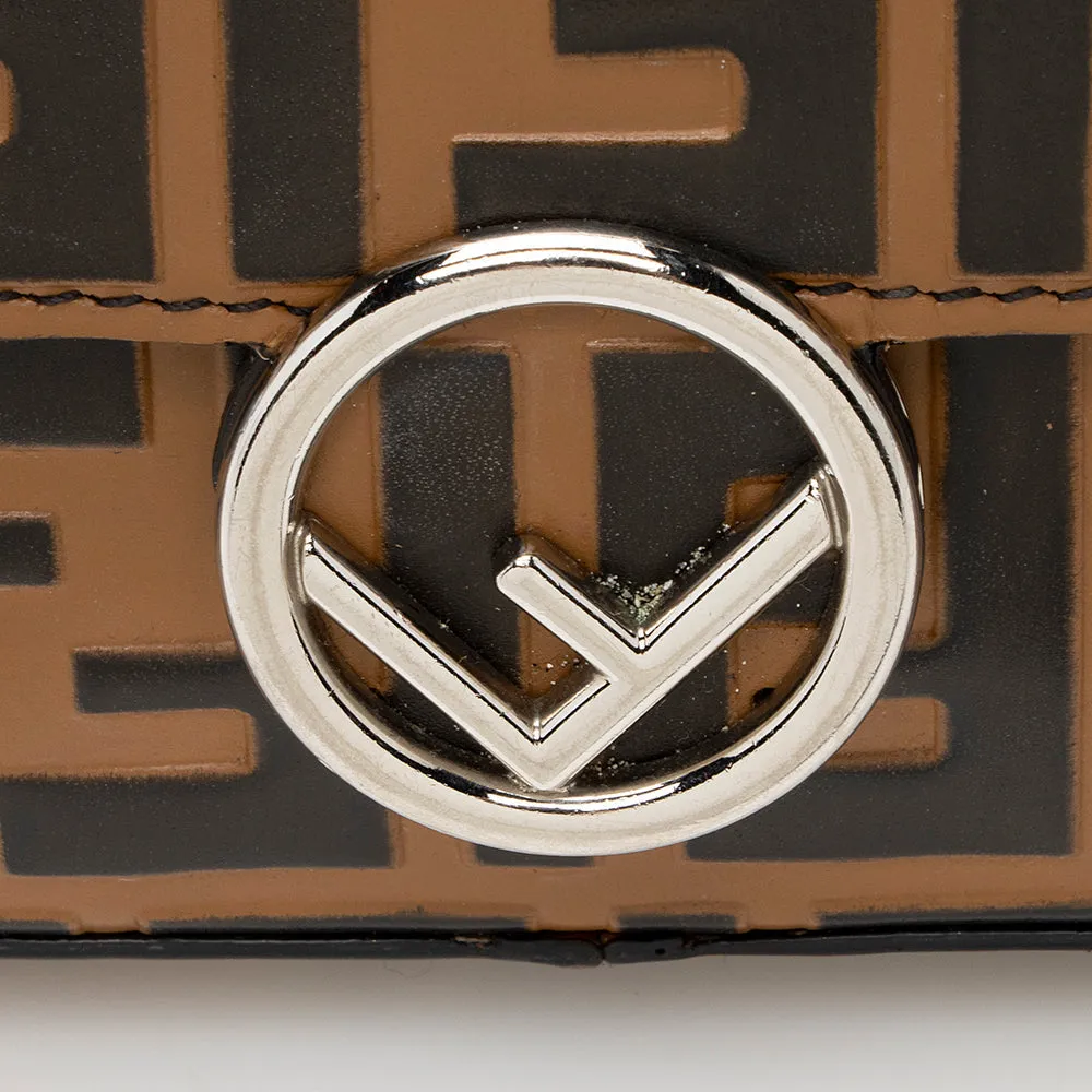 Fendi FF Embossed Calfskin Double Micro Baguette Bag (SHF-22023)