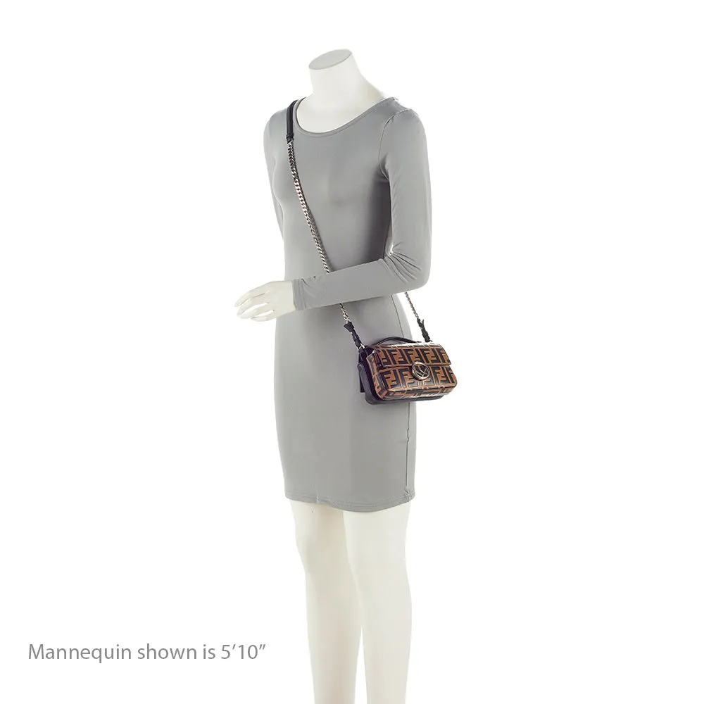 Fendi FF Embossed Calfskin Double Micro Baguette Bag (SHF-22023)
