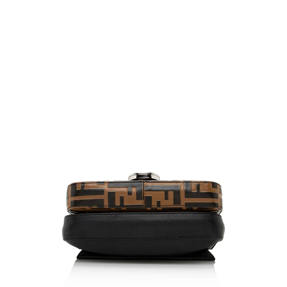 Fendi FF Embossed Calfskin Double Micro Baguette Bag (SHF-22023)