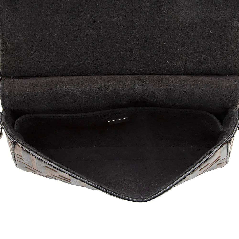 Fendi FF Embossed Calfskin Double Micro Baguette Bag (SHF-22023)