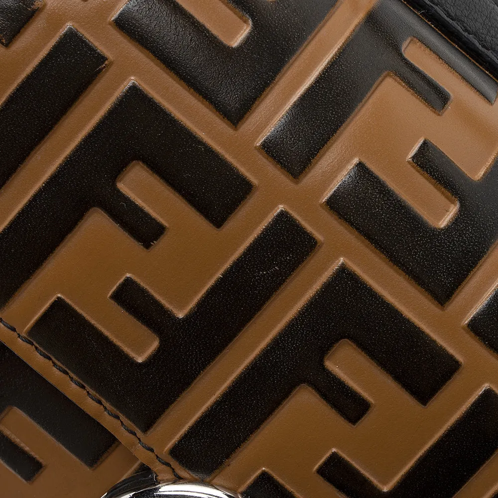 Fendi FF Embossed Calfskin Double Micro Baguette Bag (SHF-22023)