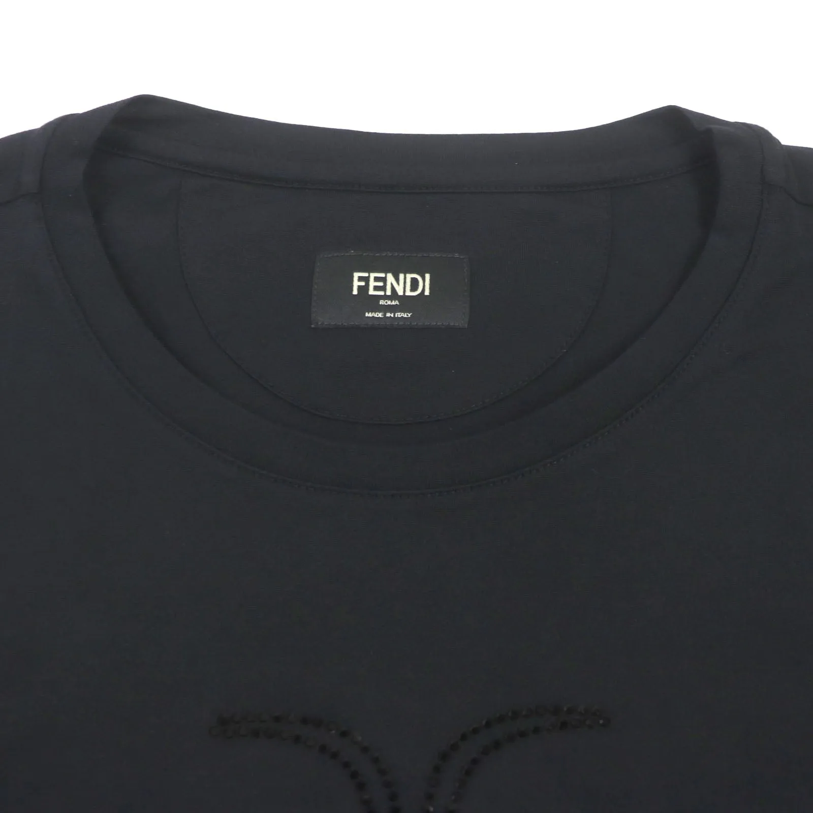 FENDI Short sleeve T-shirt FY0894 cotton black S
