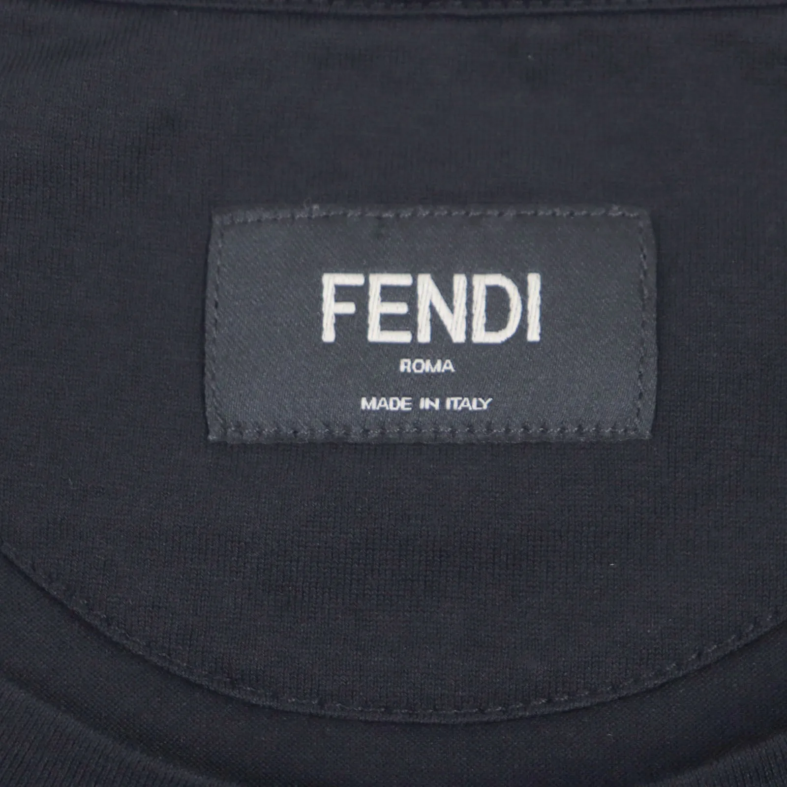 FENDI Short sleeve T-shirt FY0894 cotton black S