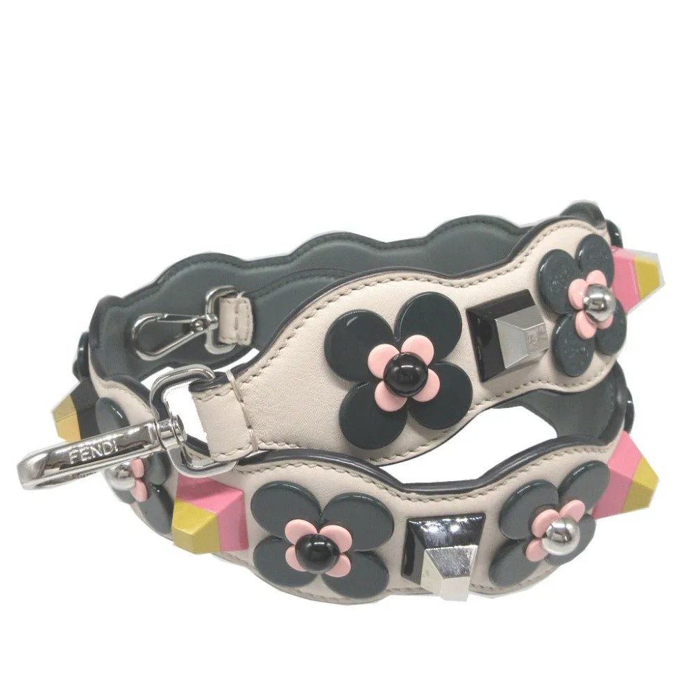 FENDI Shoulder strap leather Ivory Strap you