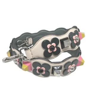 FENDI Shoulder strap leather Ivory Strap you