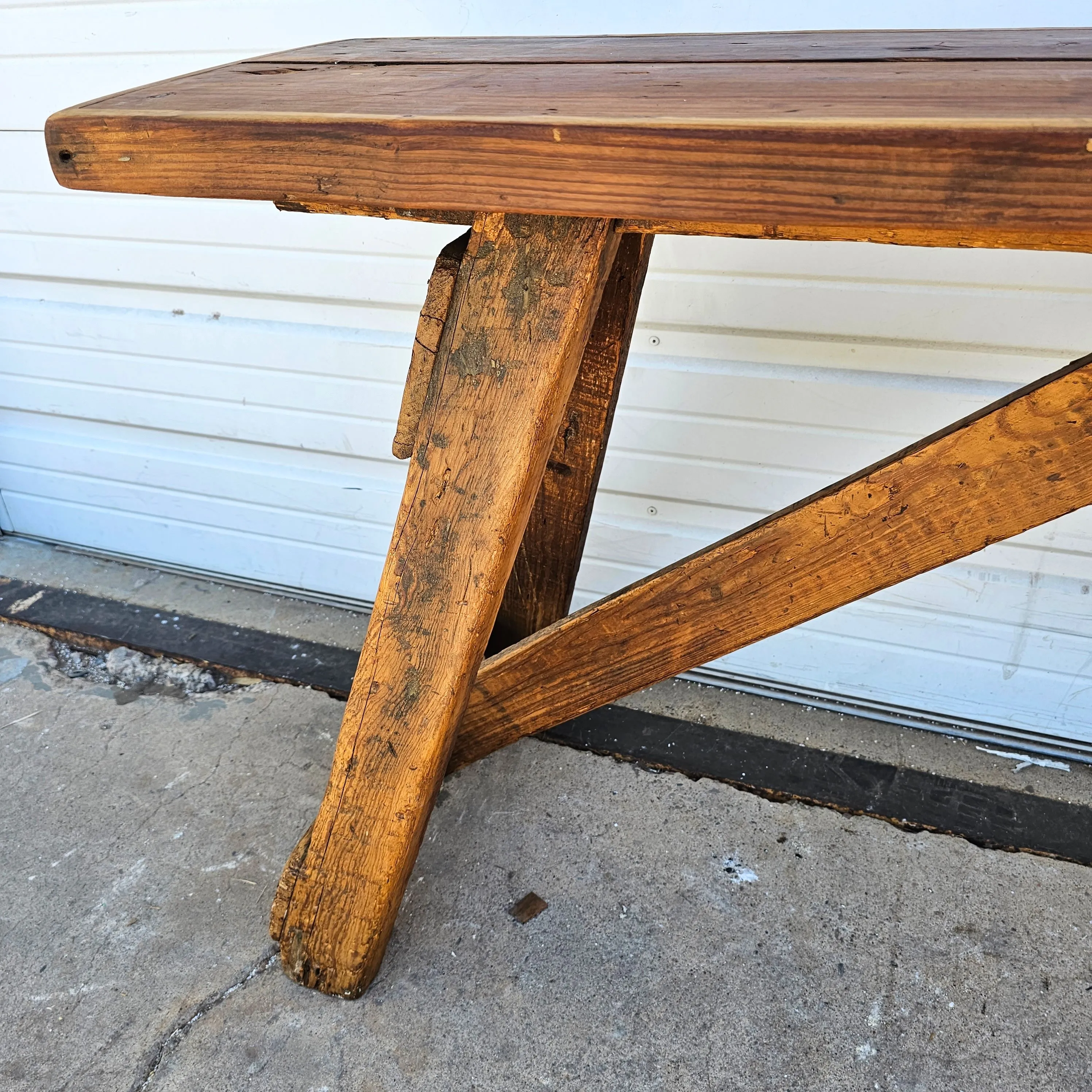 Industrial Wooden Console Table