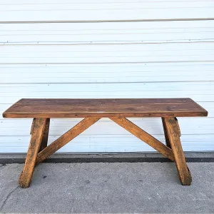 Industrial Wooden Console Table