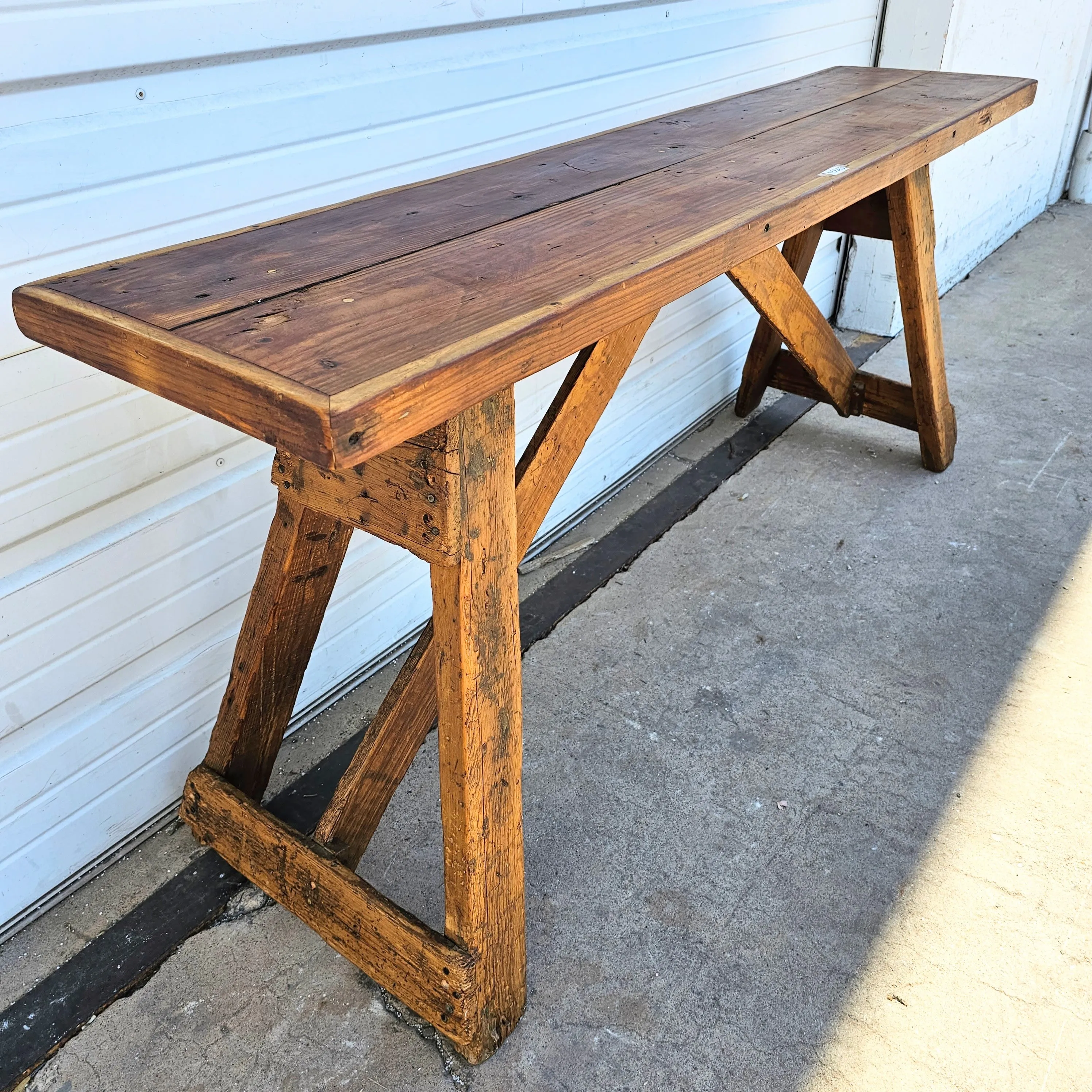 Industrial Wooden Console Table