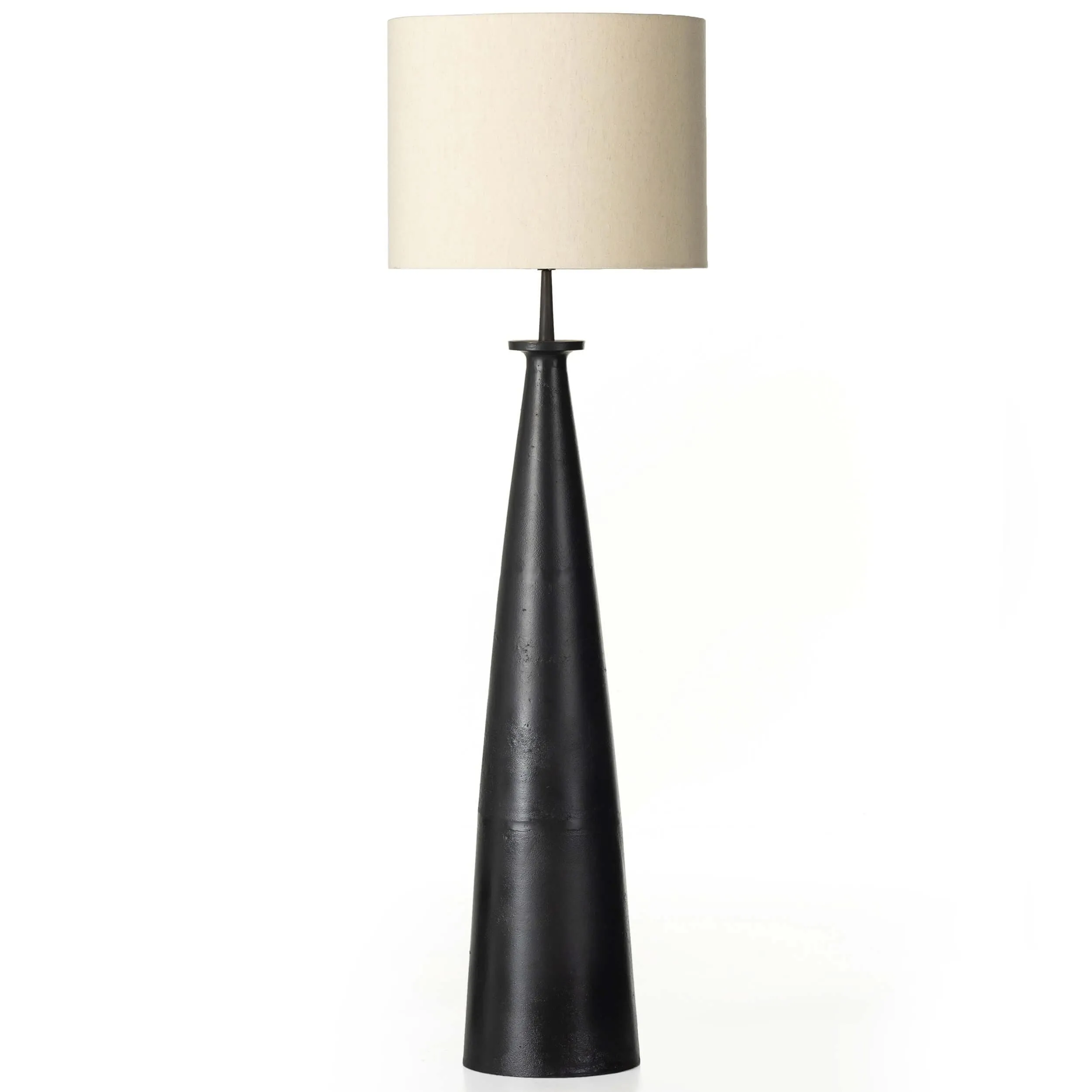 Innes Floor Lamp, Matte Black Cast
