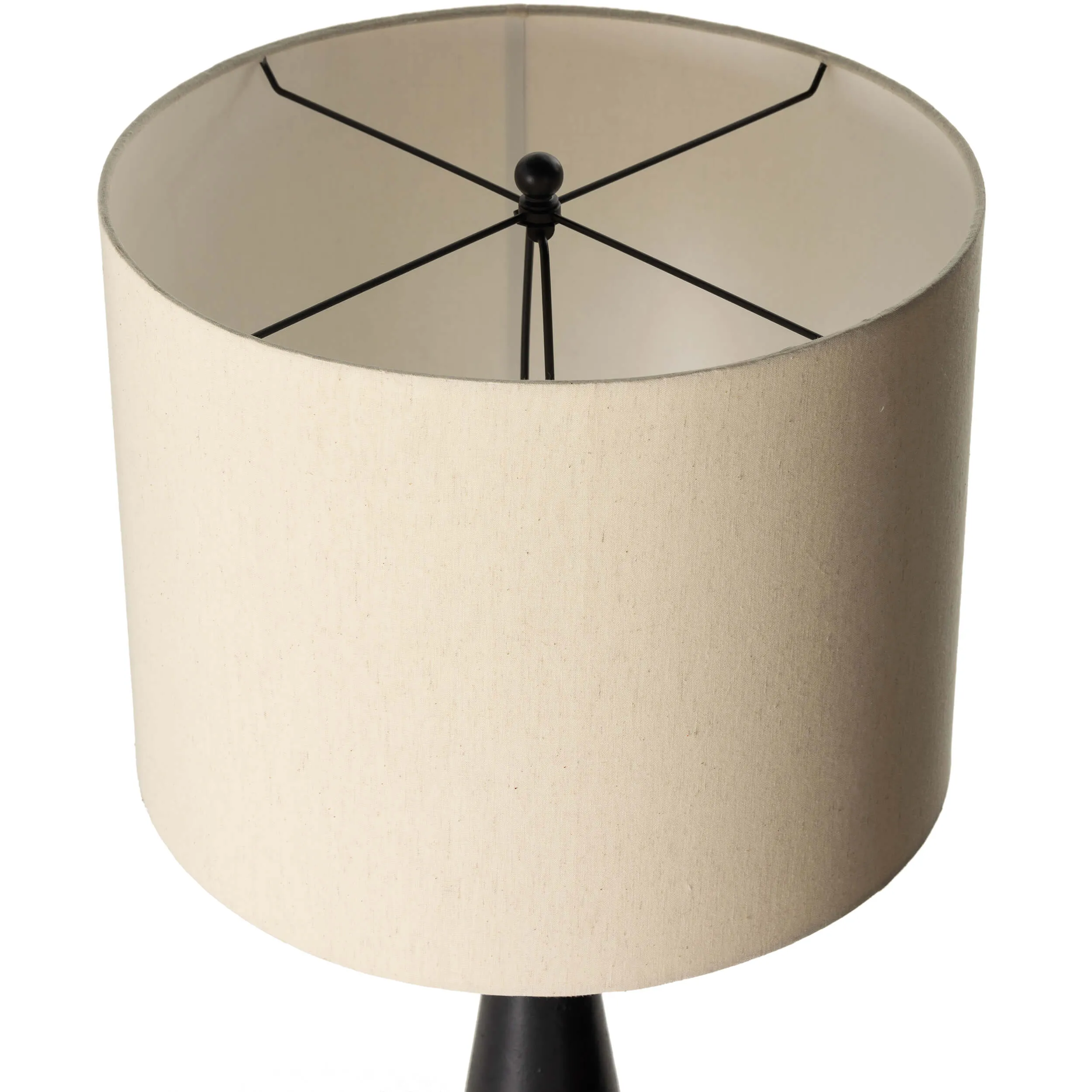 Innes Floor Lamp, Matte Black Cast