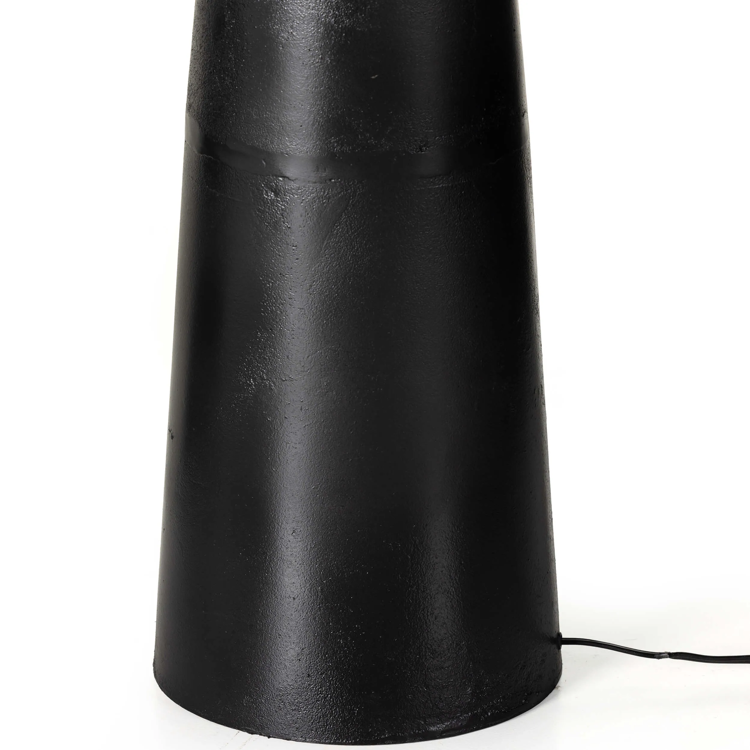 Innes Floor Lamp, Matte Black Cast