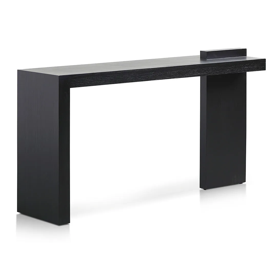 Jasmine 1.6m ELM Console Table - Full Black