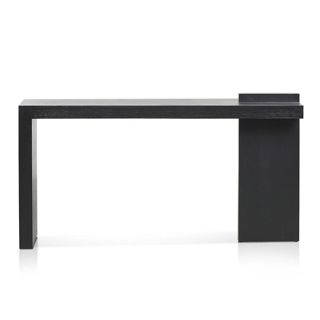 Jasmine 1.6m ELM Console Table - Full Black