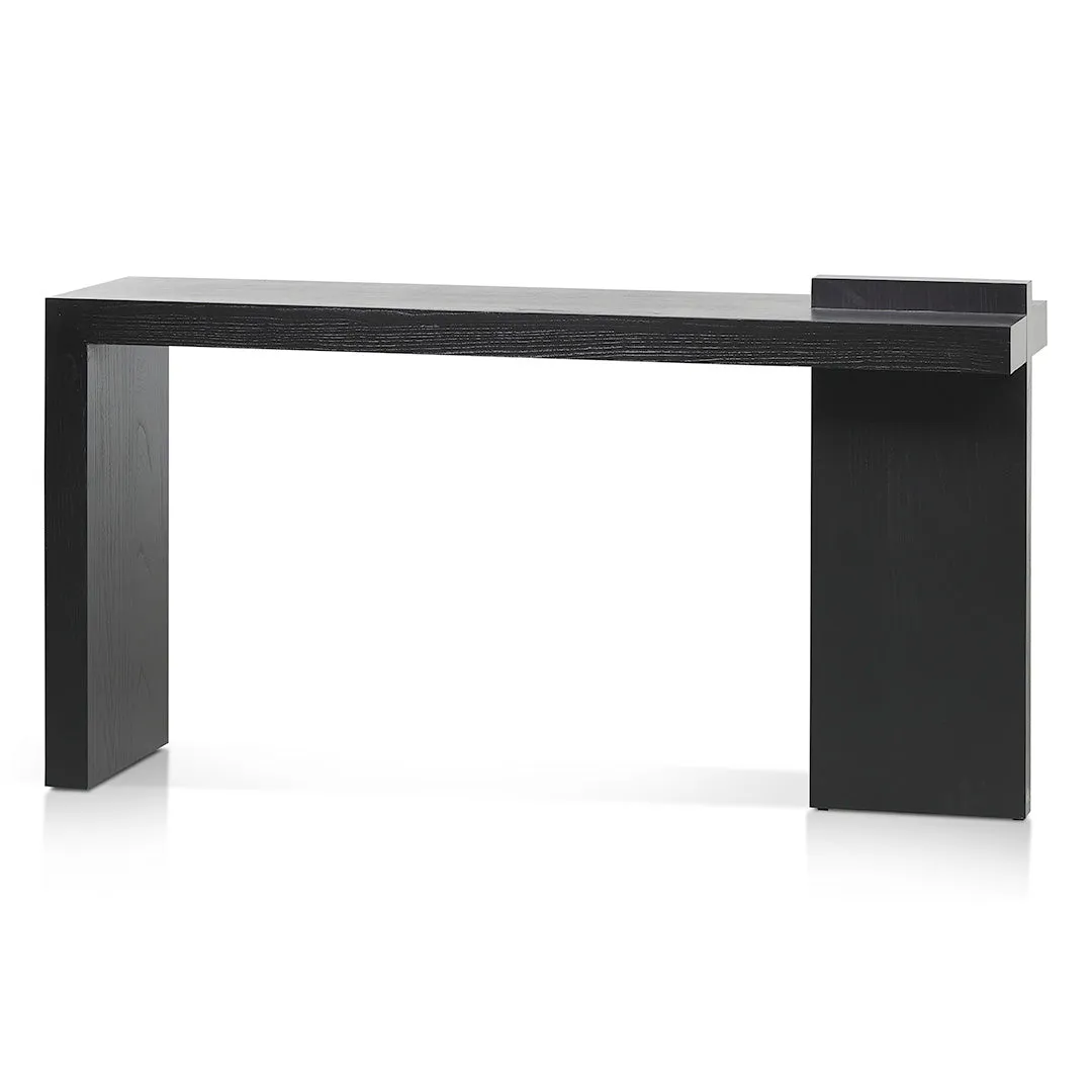 Jasmine 1.6m ELM Console Table - Full Black