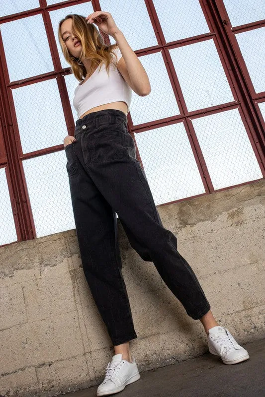 PAPERBAG DENIM WITH FRONT POCKET