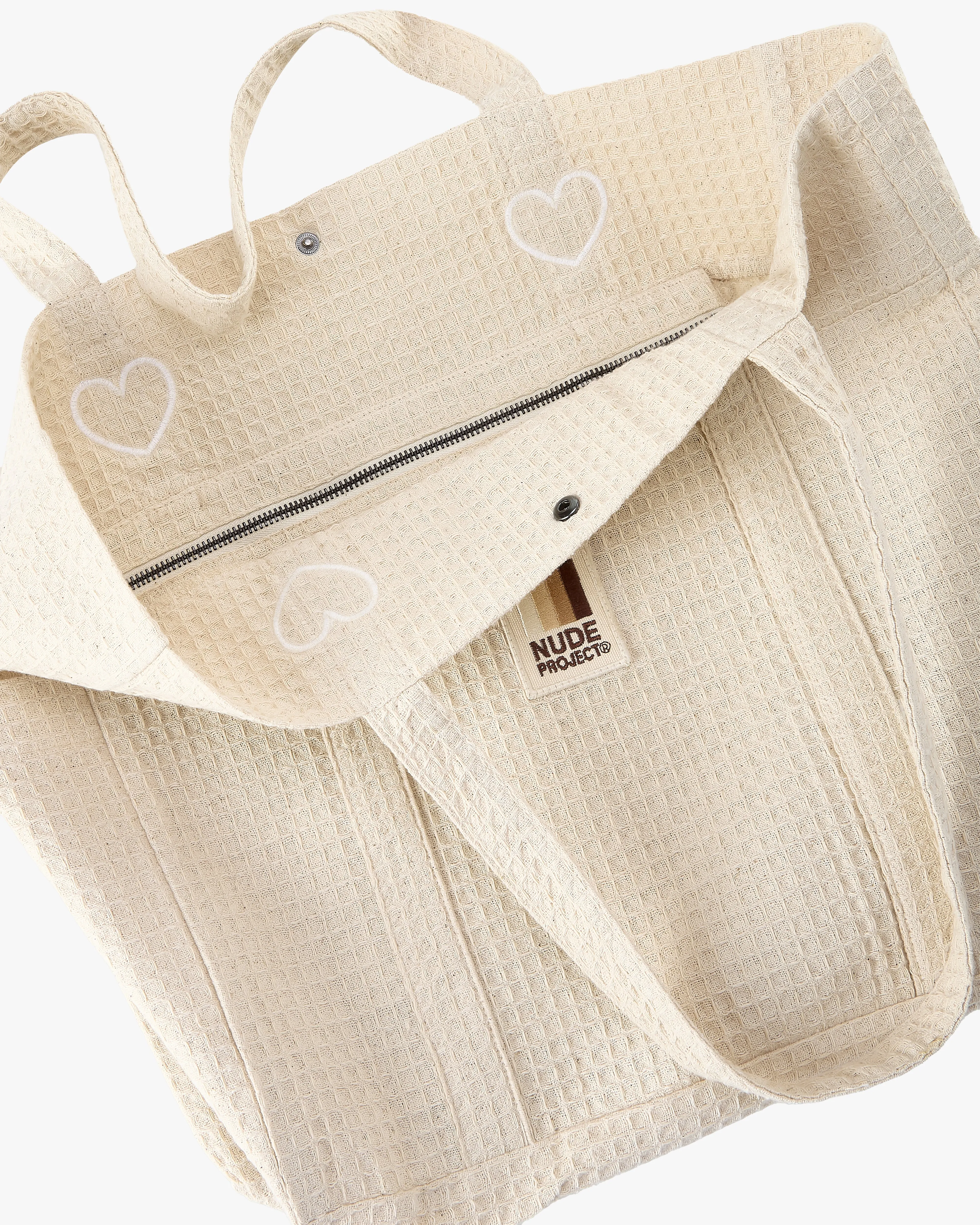PATCH TOTE BAG OFF-WHITE