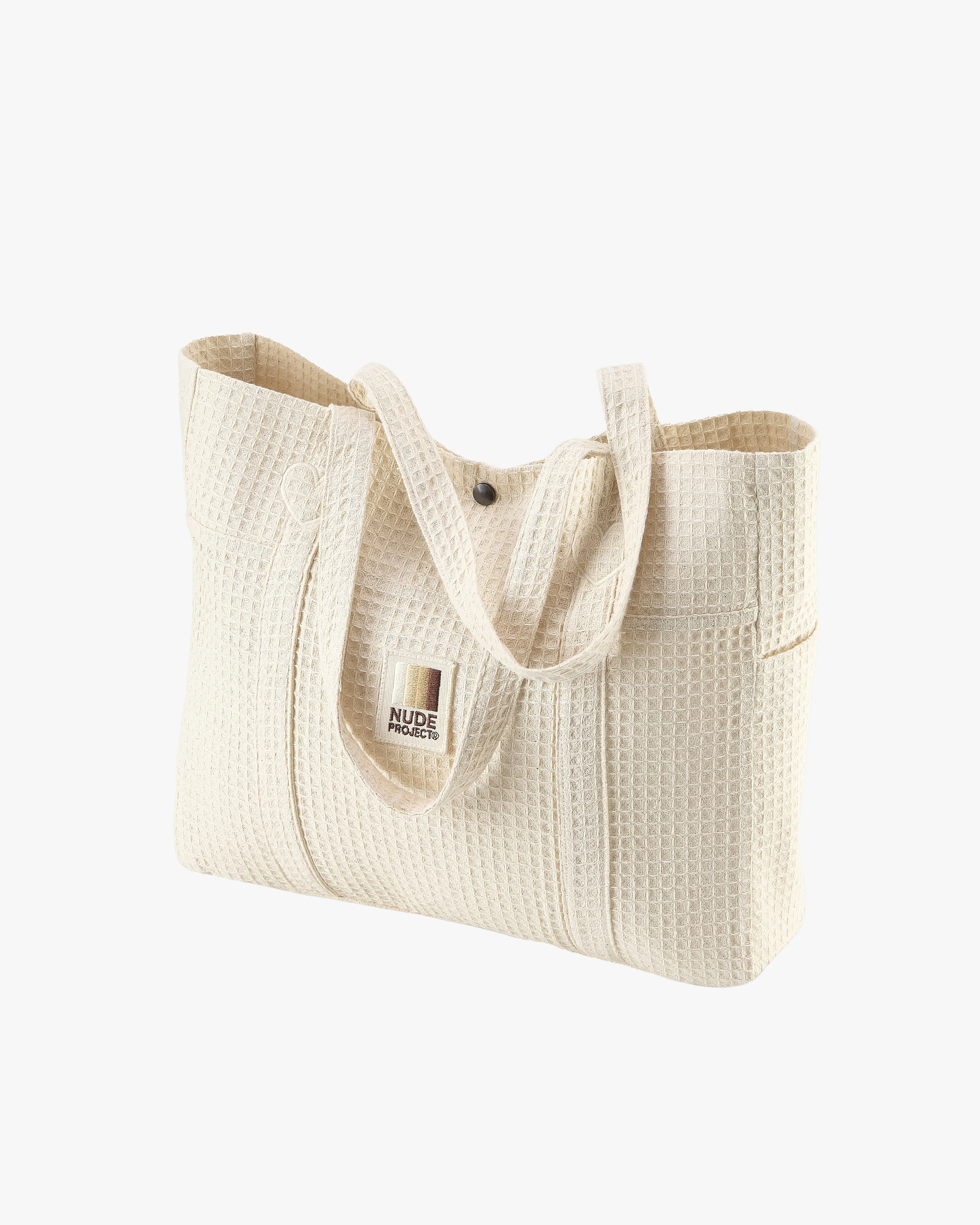PATCH TOTE BAG OFF-WHITE