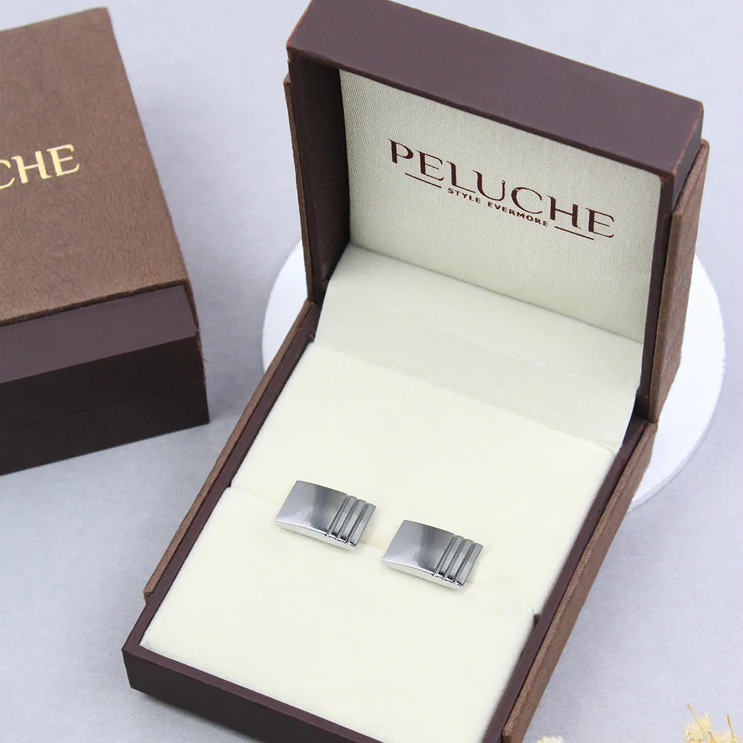 Peluche Striking Crystal Cufflinks