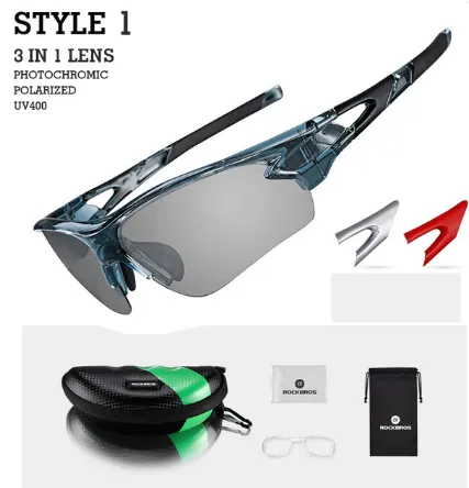 ROCKBROS Sport Photochromic Polarized Glasses