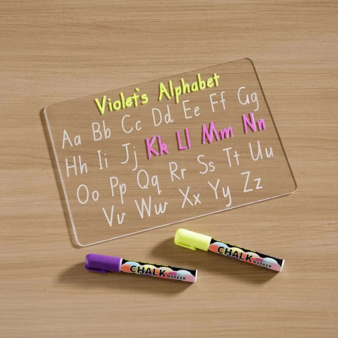 Vibrant Chalk Pens & Acrylic Sheet Set