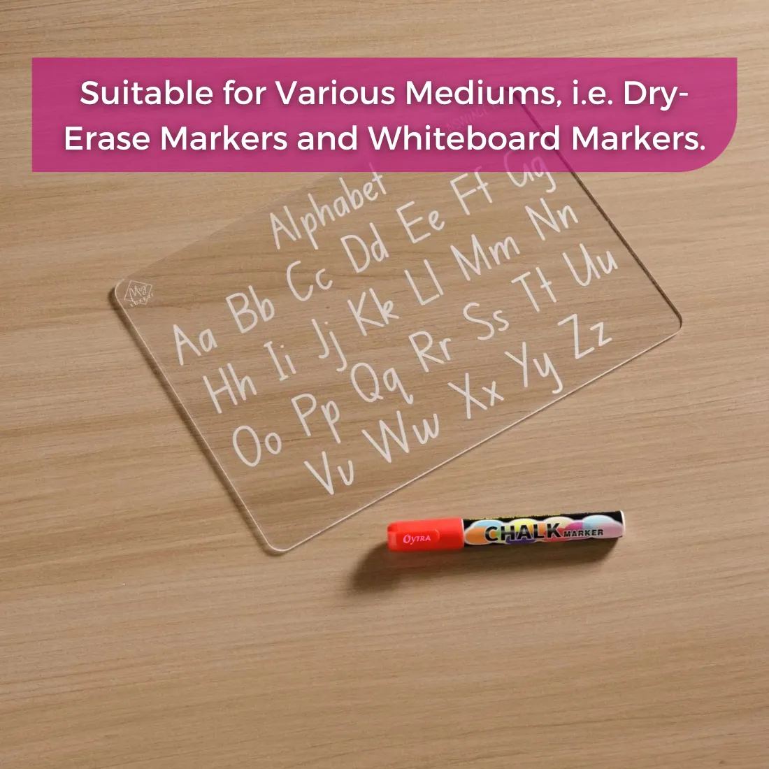 Vibrant Chalk Pens & Acrylic Sheet Set