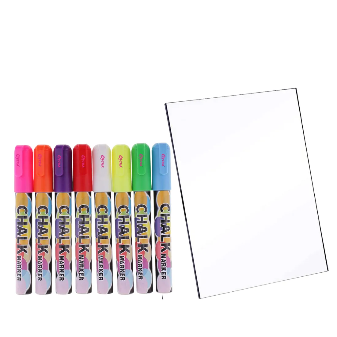 Vibrant Chalk Pens & Acrylic Sheet Set