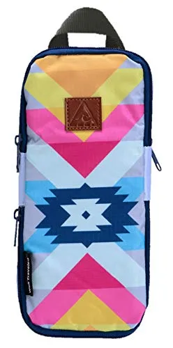 Well Traveled Travel Toiletry Bag – for Makeup, Cosmetics, Shaving Kit, Hand Sanitizer, Disinfectant, Soap - Multicolor Organizer for Men, Women - Compact, 3 Compartments, Soft-Sided, 10x4.5x4 Inch